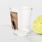 Zion Canyon Wall I Abstracte Natuur Fotografie Shot Glas (Rechts)