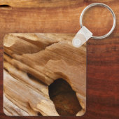 Zion Canyon Wall I Abstracte Natuur Fotografie Sleutelhanger (Achterkant)