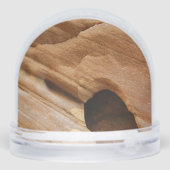 Zion Canyon Wall I Abstracte Natuur Fotografie Sneeuwbol (Achterkant)