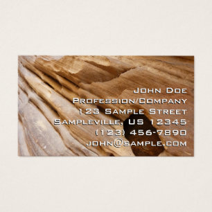 Zion Canyon Wall I Abstracte Natuur Fotografie Visitekaartje