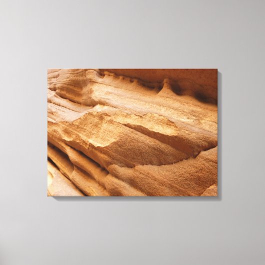 Zion Canyon Wall II Red Rock Abstracte fotografie Canvas Afdruk (Voorkant)