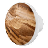 Zion Canyon Wall II Red Rock Abstracte fotografie Keramische Knop (Rechts)