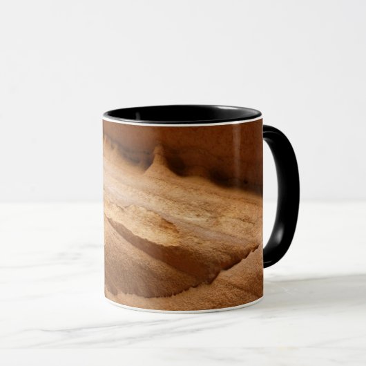 Zion Canyon Wall II Red Rock Abstracte fotografie Mok (Voorkant rechts)