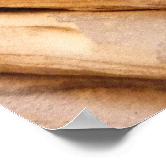 Zion Canyon Wall II Red Rock Abstracte fotografie Poster (Hoek)