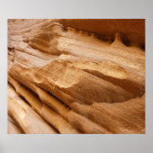 Zion Canyon Wall II Red Rock Abstracte fotografie Poster (Voorkant)