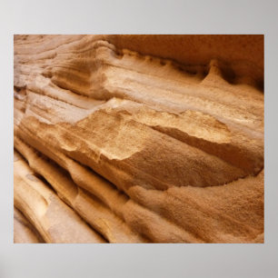 Zion Canyon Wall II Red Rock Abstracte fotografie Poster