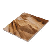 Zion Canyon Wall II Red Rock Abstracte fotografie Tegeltje (Zijkant)