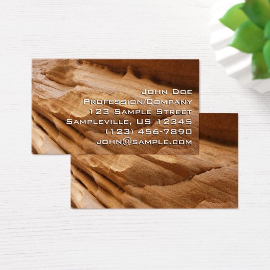 Zion Canyon Wall II Red Rock Abstracte fotografie Visitekaartje (Bureau)