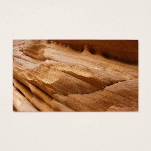 Zion Canyon Wall II Red Rock Abstracte fotografie Visitekaartje (Achterkant)