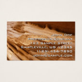 Zion Canyon Wall II Red Rock Abstracte fotografie Visitekaartje (Voorkant)