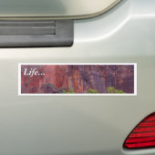 Zion Canyons Big Bend Cliffs Red Bumpersticker (Op auto)