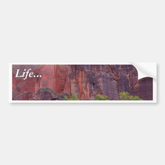 Zion Canyons Big Bend Cliffs Red Bumpersticker