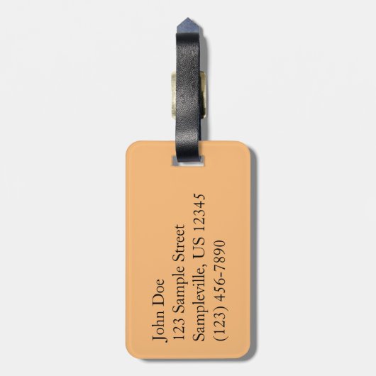 Zion Chipmunk op Red Rocks Bagagelabel (Achterkant verticaal)