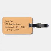 Zion Chipmunk op Red Rocks Bagagelabel (Achterkant horizontaal)