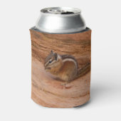 Zion Chipmunk op Red Rocks Blikjeskoeler (Blikje Achterkant)