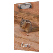 Zion Chipmunk op Red Rocks Klembord (Links)