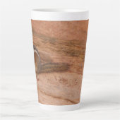 Zion Chipmunk op Red Rocks Latte Mok (Voorkant)