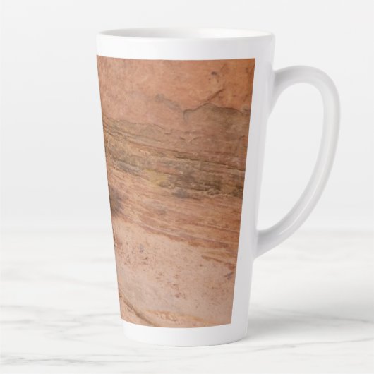 Zion Chipmunk op Red Rocks Latte Mok (Rechts)