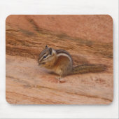 Zion Chipmunk op Red Rocks Muismat (Voorkant)