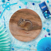 Zion Chipmunk op Red Rocks Papieren Bordje (Feest)