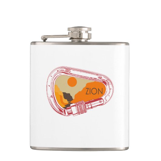 Zion Climate Carabiner Heupfles (Voorkant)