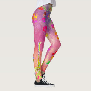 Zion de Aap & Stretch Giraffe Leggings