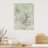 Zion: Een portret (kaart) Poster (Keuken)