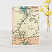 Zion - Grand Canyon Vintage Kaart  (Gele Bloem)