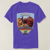 Zion I Hiked Angels Landing Hiker en Bighorn Shee T-shirt (Design voorkant)