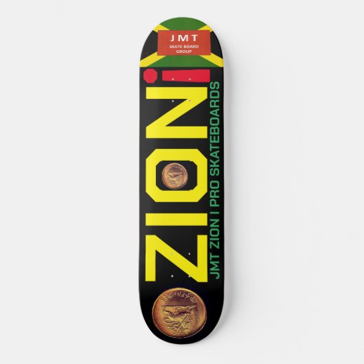 ZION. I. JMT 8 1/4"Skateboarddek Persoonlijk Skateboard (Voorkant)