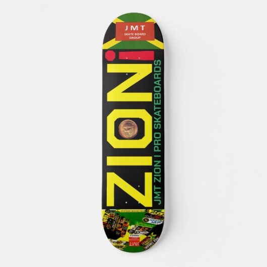 ZION. I JMT OFFICIEEL 8 1/4" Skateboard Deck (Voorkant)