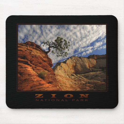 Zion Lone Tree Mousepad (horizontaal) Muismat (Voorkant)