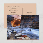 Zion Narrows, nieuwe adresaankondiging Aankondigingskaart (Voorkant / Achterkant)