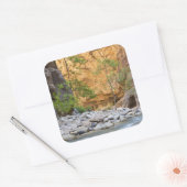 Zion Narrows Vierkante Sticker (Envelop)