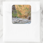 Zion Narrows Vierkante Sticker (Tas)