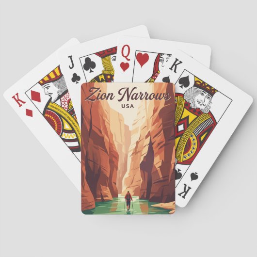 Zion Narrows VS Pokerkaarten (Achterkant)