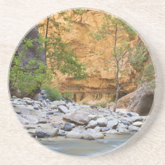 Zion Narrows Zandsteen Onderzetter (Voorkant)