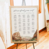 ZION Nationaal Park Alfabetische Zitkaart Poster