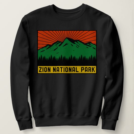  Zion Nationaal Park Utah Mountain Souvenir Trui (Design voorkant)
