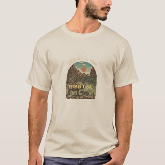 Zion National Park Adventure T-shirt (Voorkant)