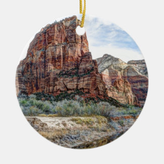 Zion National Park Angels Landing - Digitale verf Keramisch Ornament