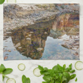 Zion National Park Angels Landing - Digitale verf Theedoek (Gevouwen)