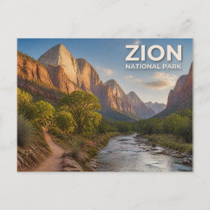 Zion National Park ansichtkaart Briefkaart