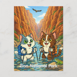 Zion National Park Ansichtkaart Briefkaart