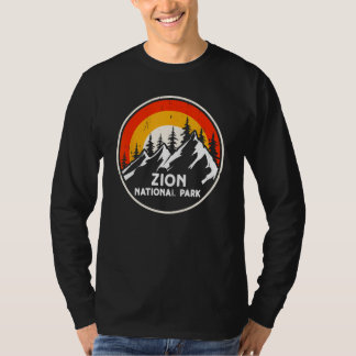 Zion National Park Bergbomen & Zon Camping hoog T-shirt