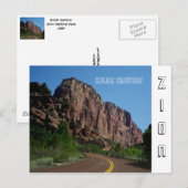 Zion National Park Briefkaart (Voorkant / Achterkant)