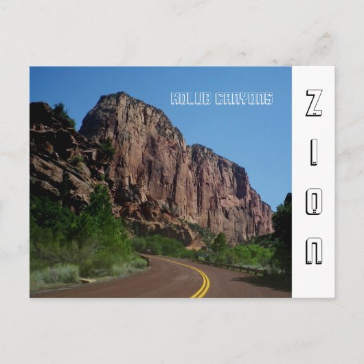 Zion National Park Briefkaart (Voorkant)
