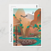 Zion National Park Briefkaart (Voorkant / Achterkant)