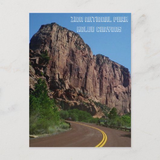 Zion National Park Briefkaart (Voorkant)