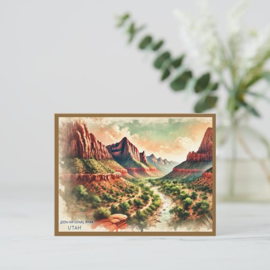 Zion National Park briefkaarten (Staand voorkant)